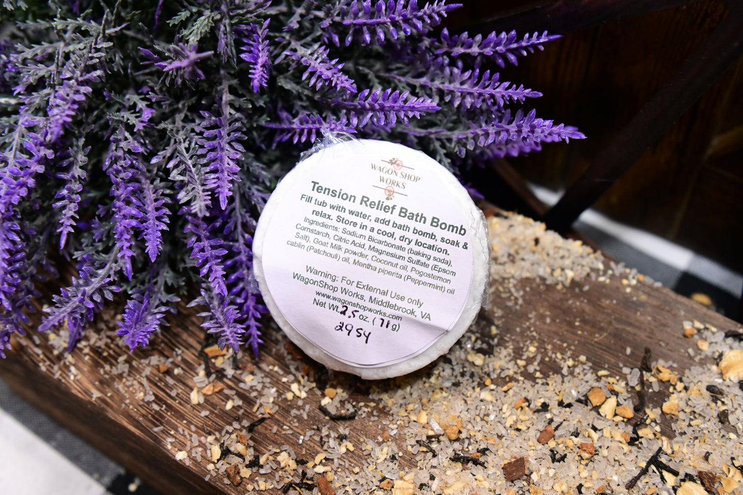Bath Bomb: Tension Relief (Adults 10+)