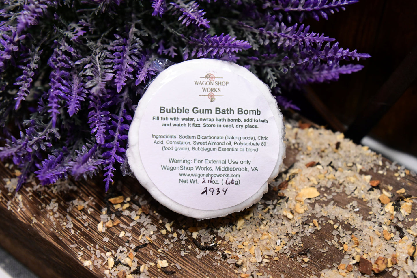 Bath Bomb: Bubble Gum (Kid Friendly)